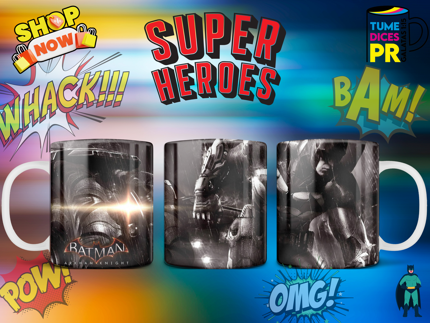 Taza SUPER HEROES 3