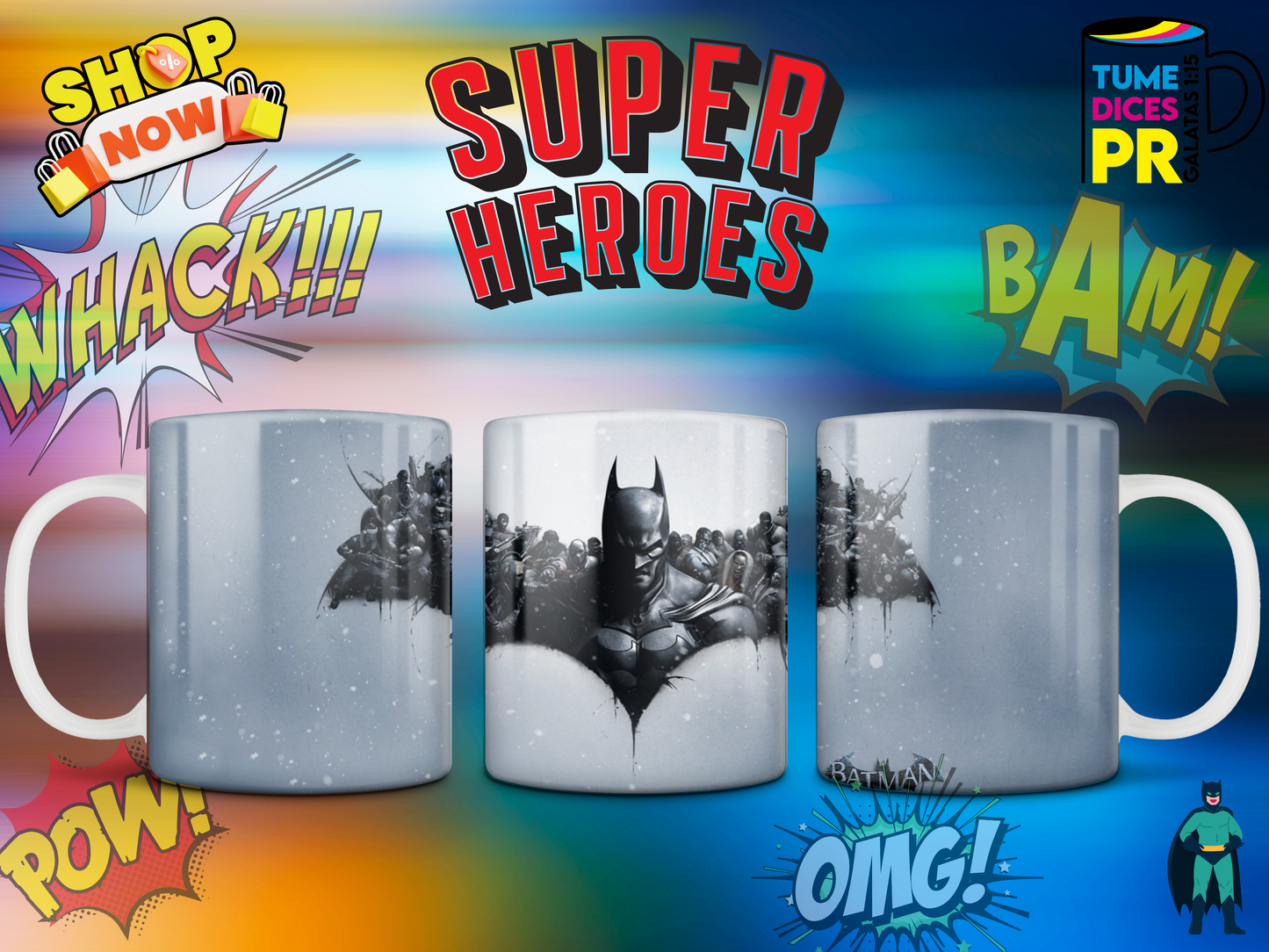 Taza SUPER HEROES 3