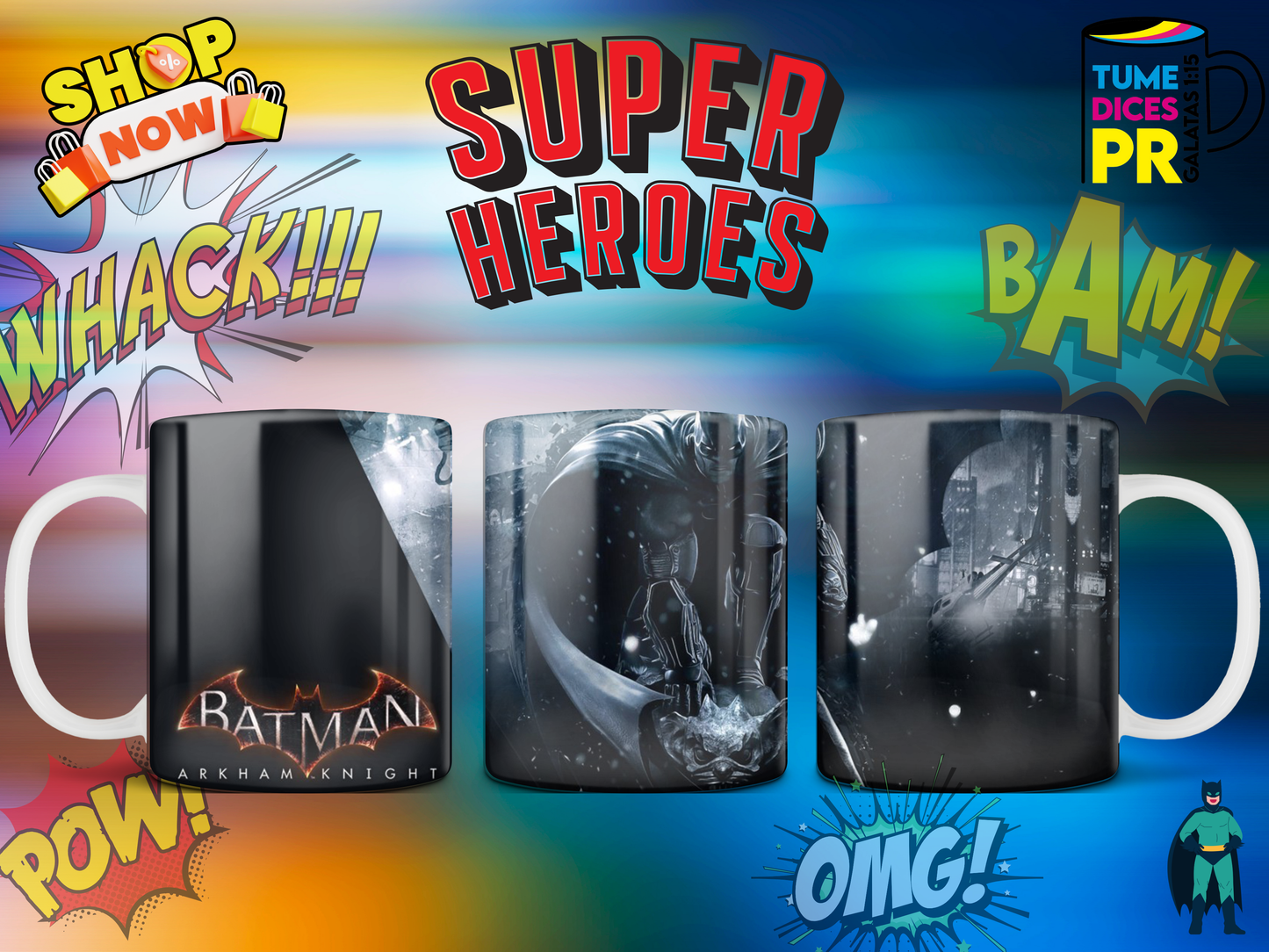 Taza SUPER HEROES 3