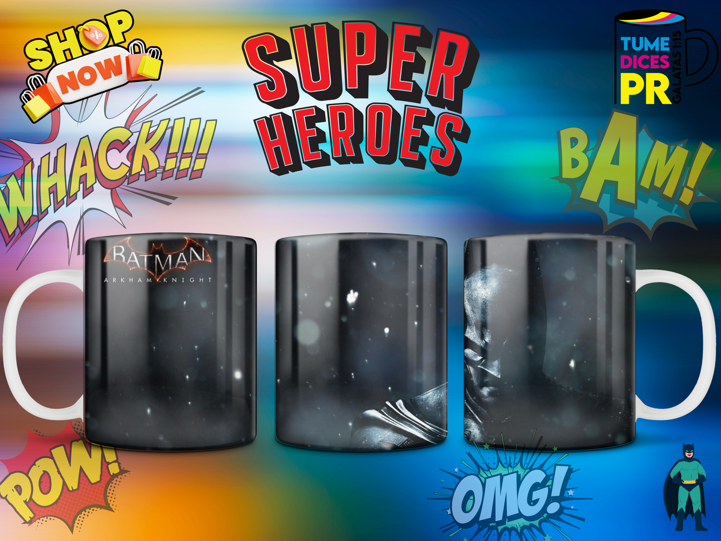 Taza SUPER HEROES 3