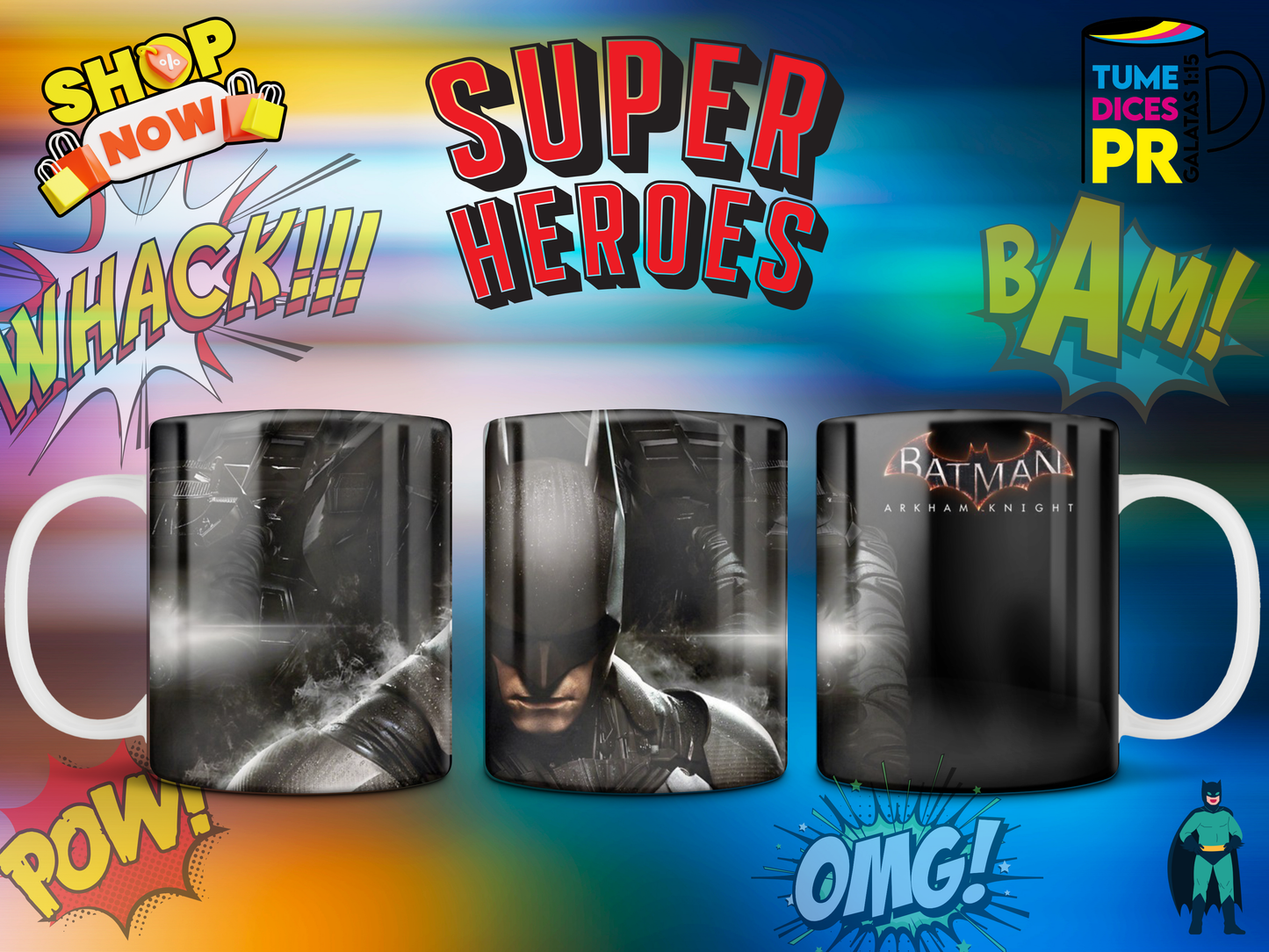 Taza SUPER HEROES 3