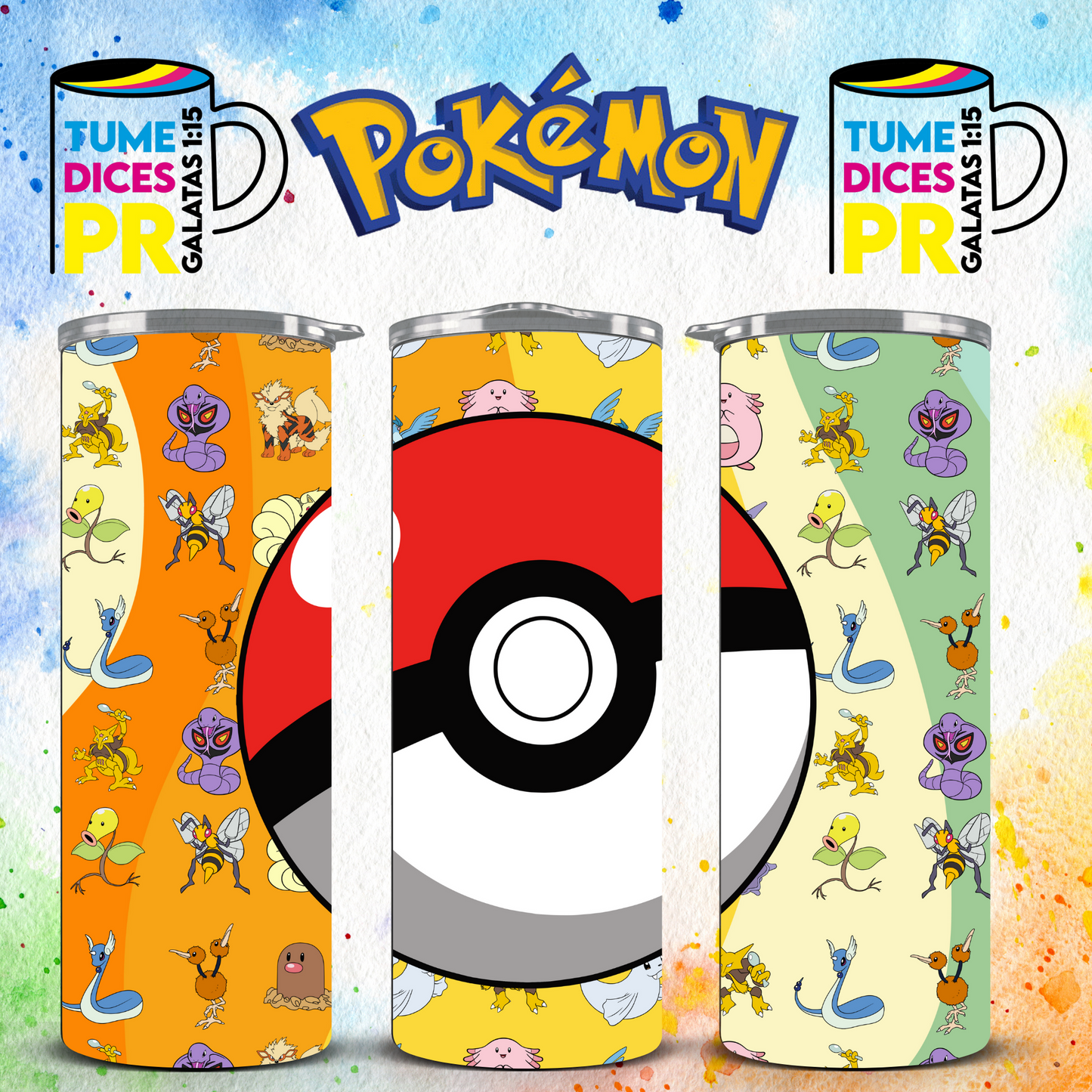 POKEMON Skinny Tumbler