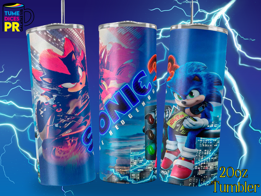 SONIC MOVIE 3 Skinny Tumbler