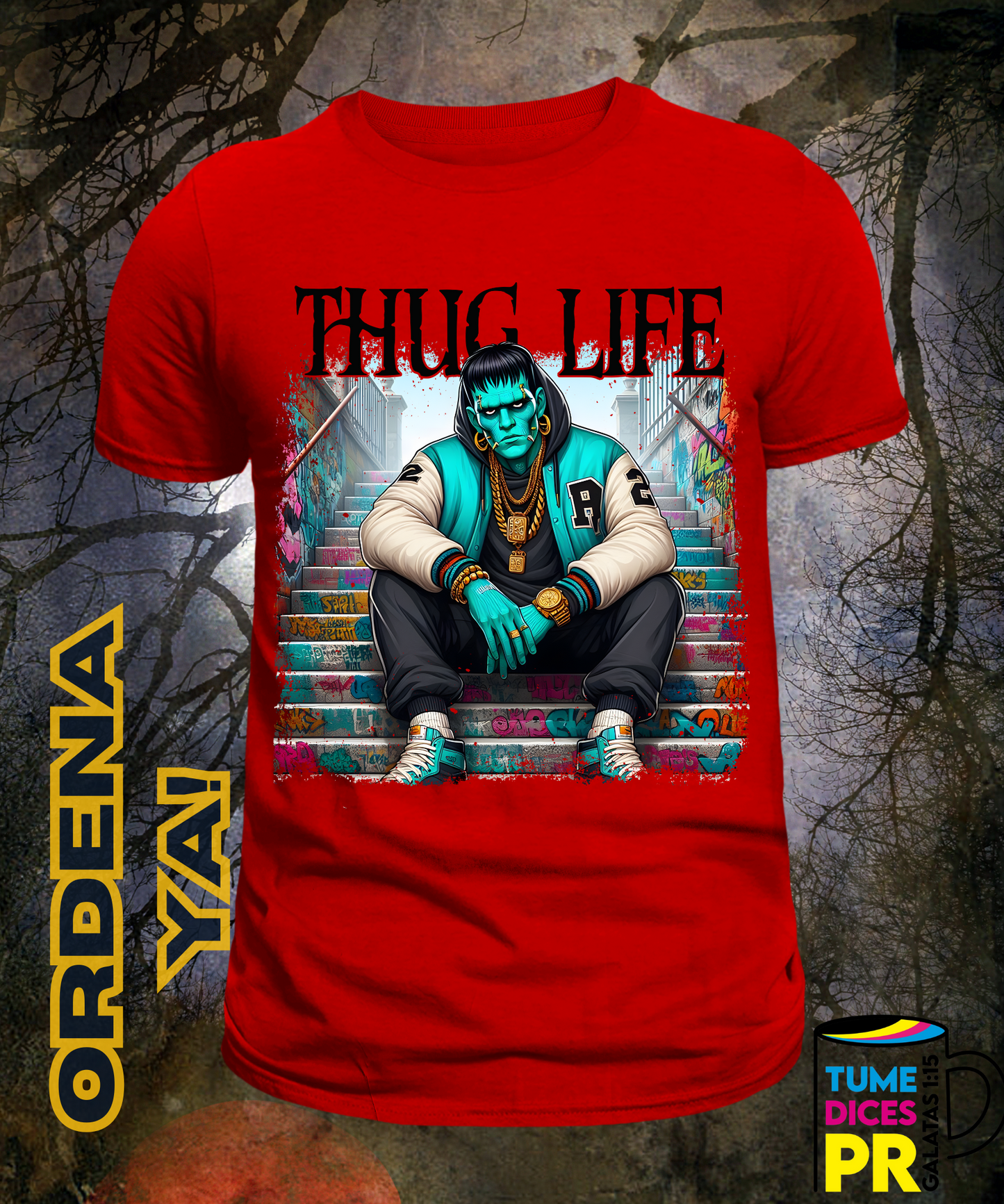 Camiseta Halloween THUG LIFE 3