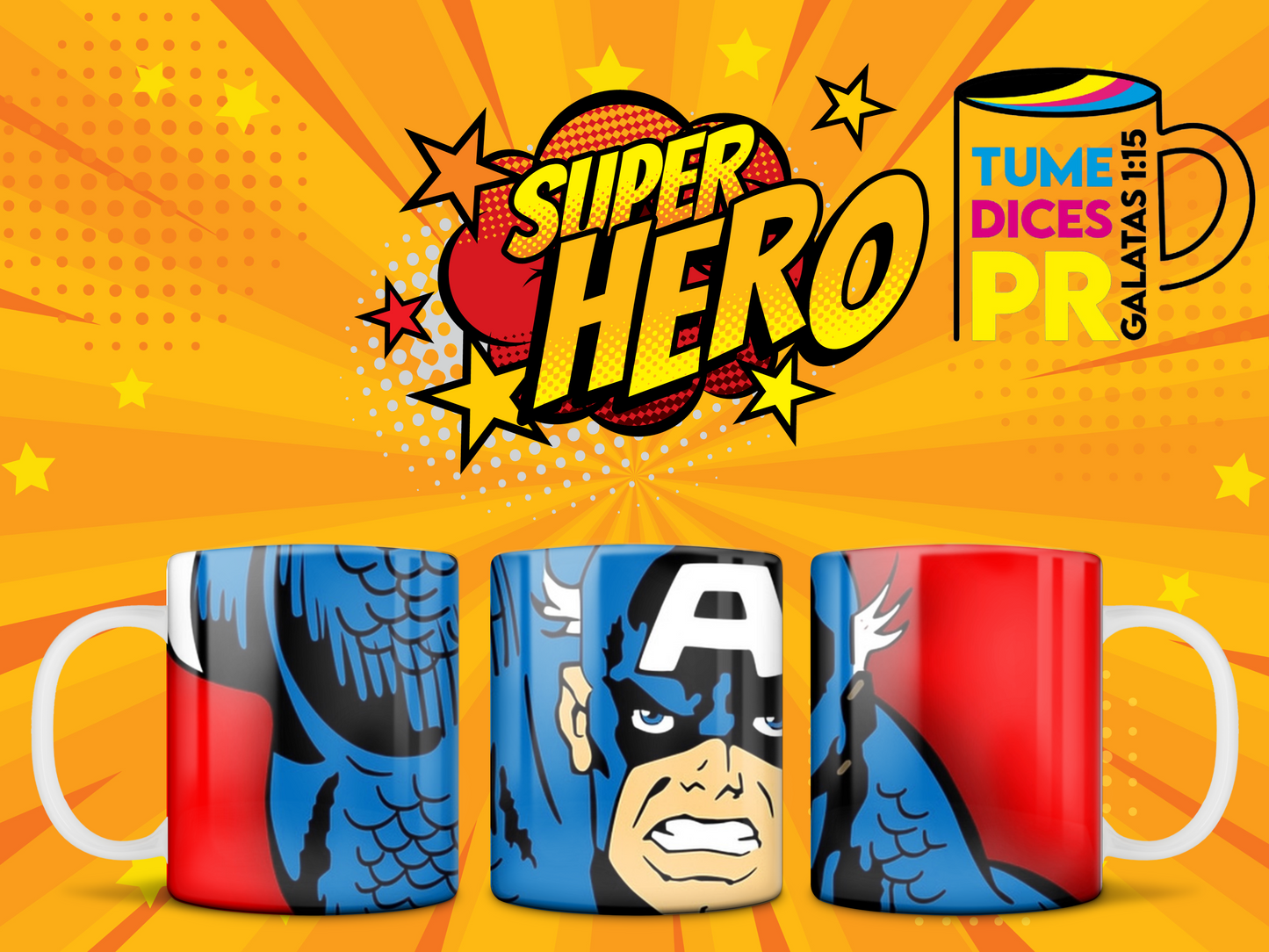 Taza SUPER HEROES