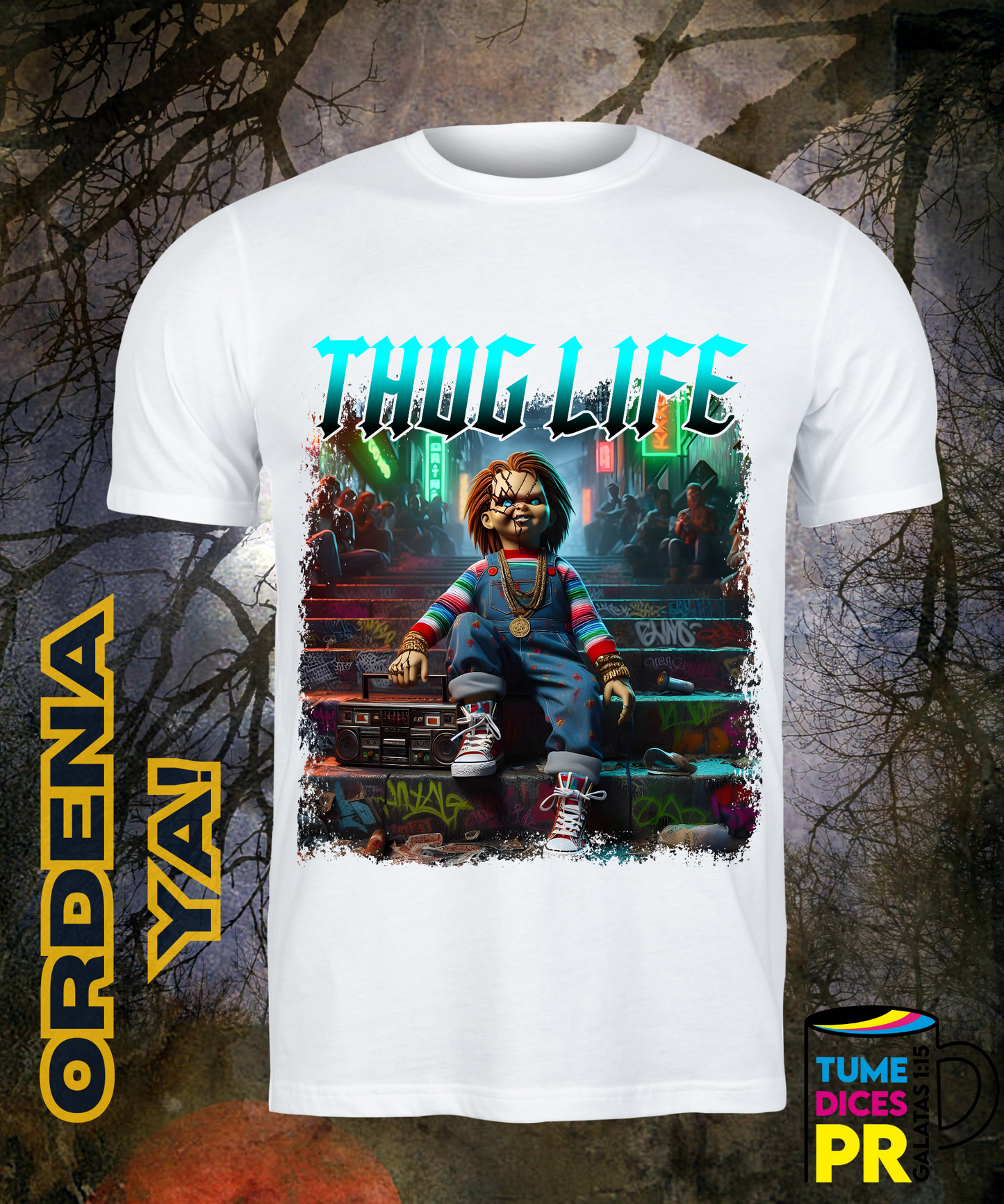 Camiseta Halloween THUG LIFE 3