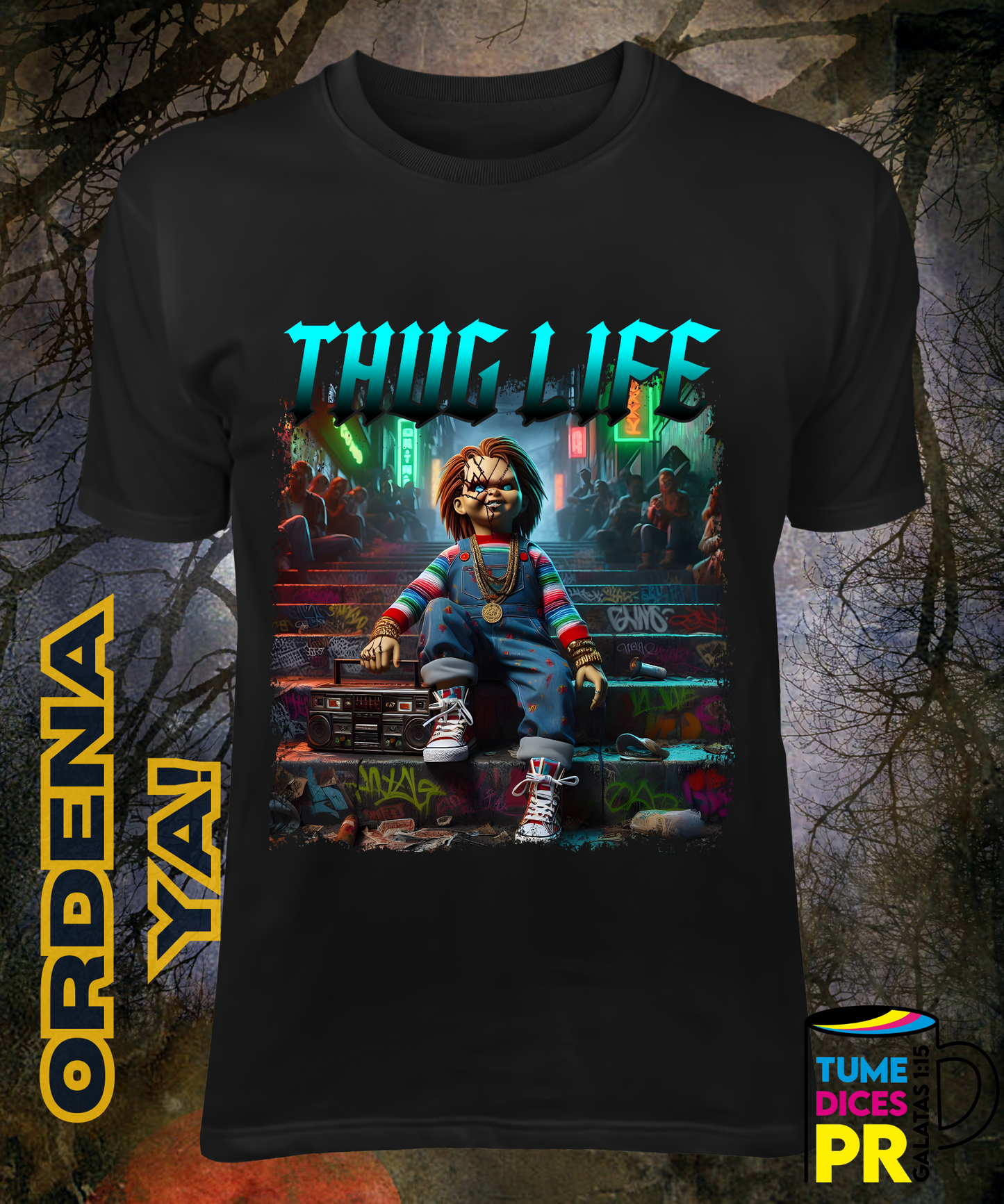 Camiseta Halloween THUG LIFE 3