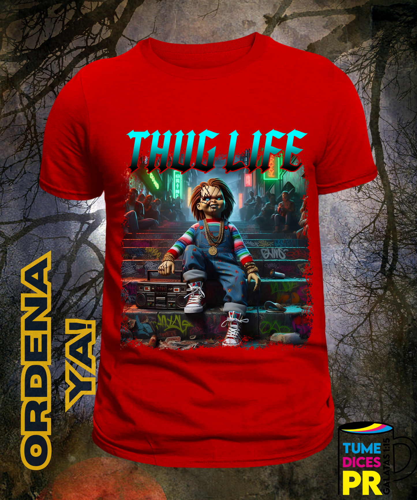 Camiseta Halloween THUG LIFE 3