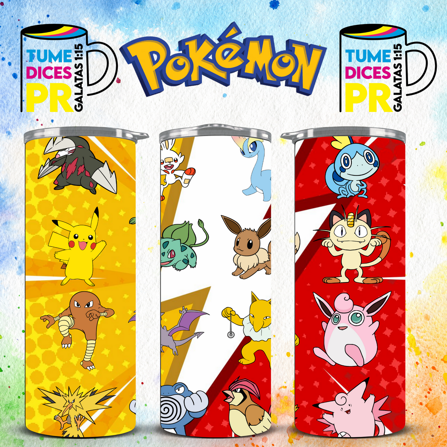 POKEMON Skinny Tumbler