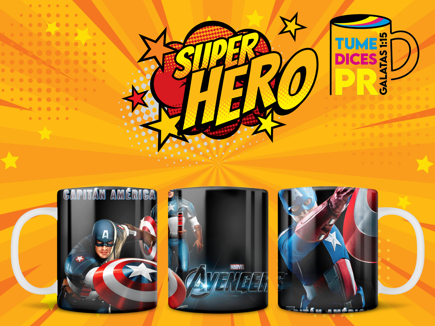 Taza SUPER HEROES