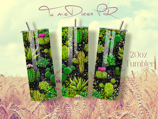 3D FLOWERS Skinny Tumbler