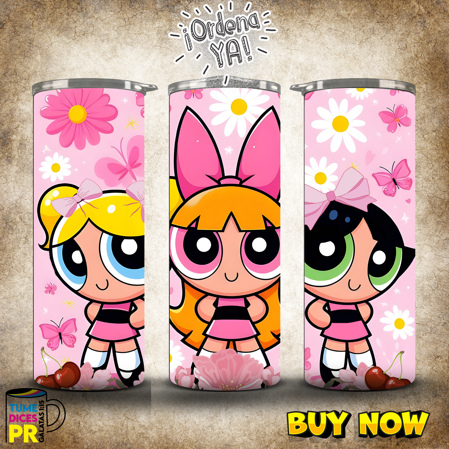 POWERPUFF GIRLS Skinny Tumbler