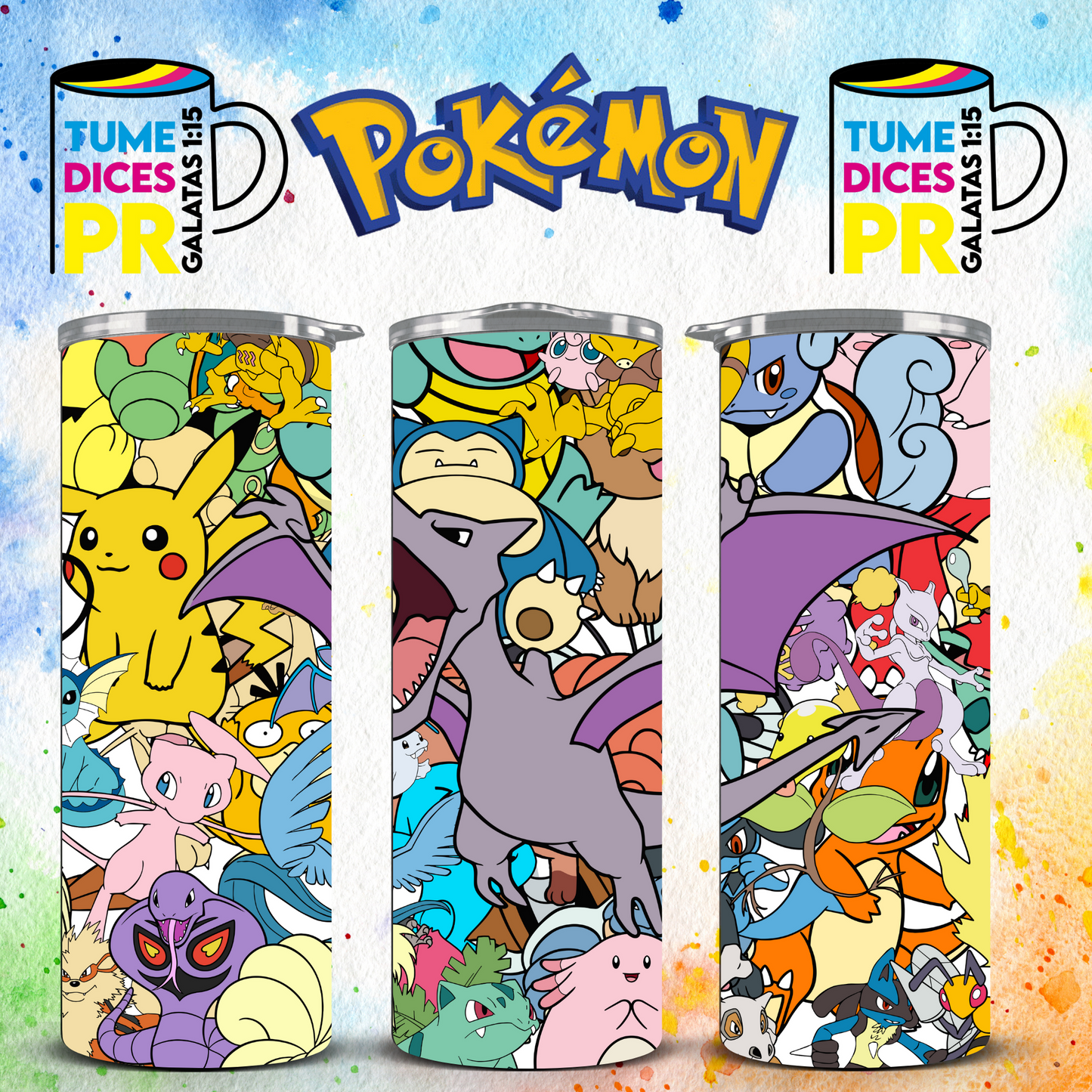 POKEMON Skinny Tumbler