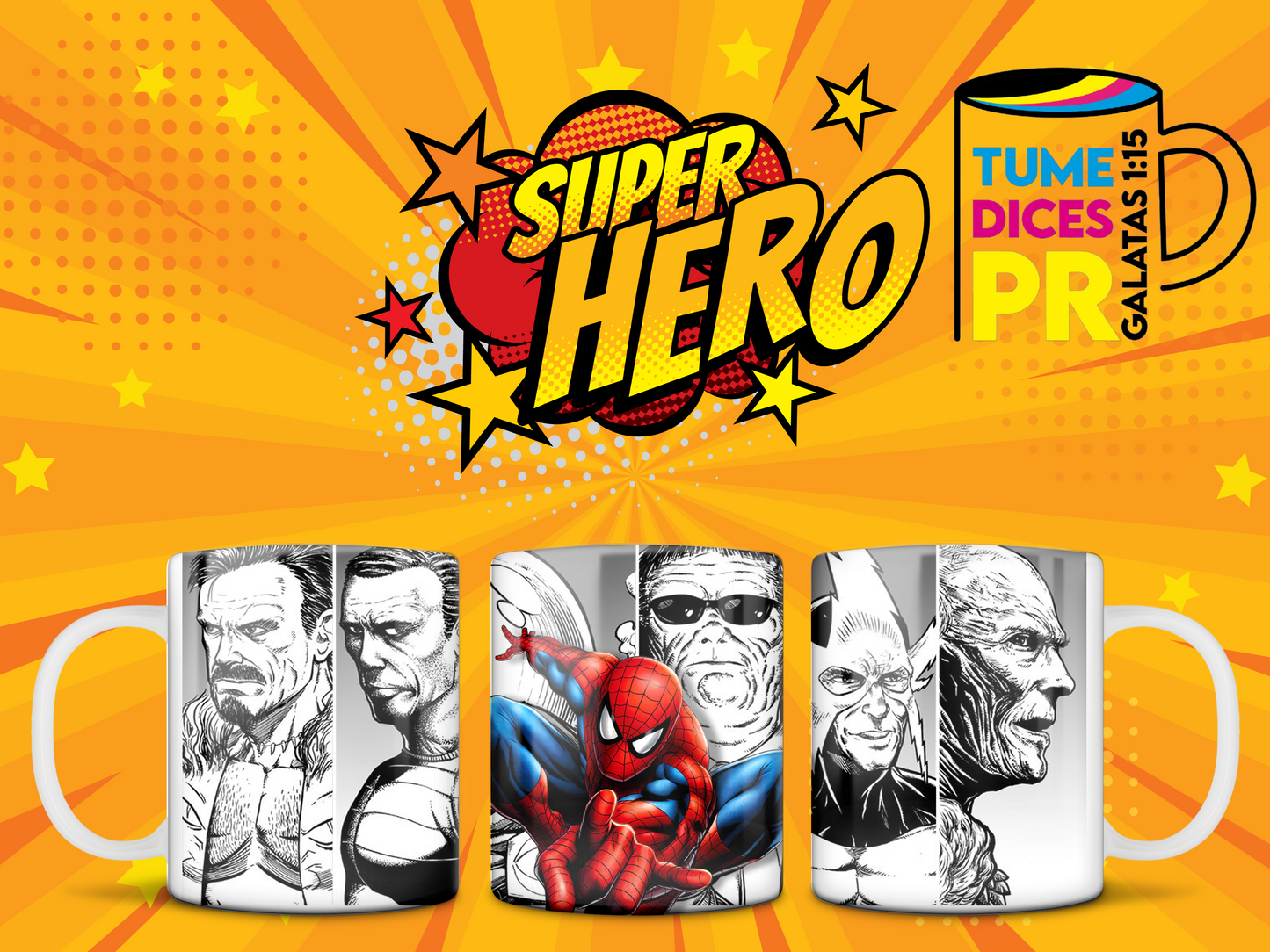 Taza SUPER HEROES