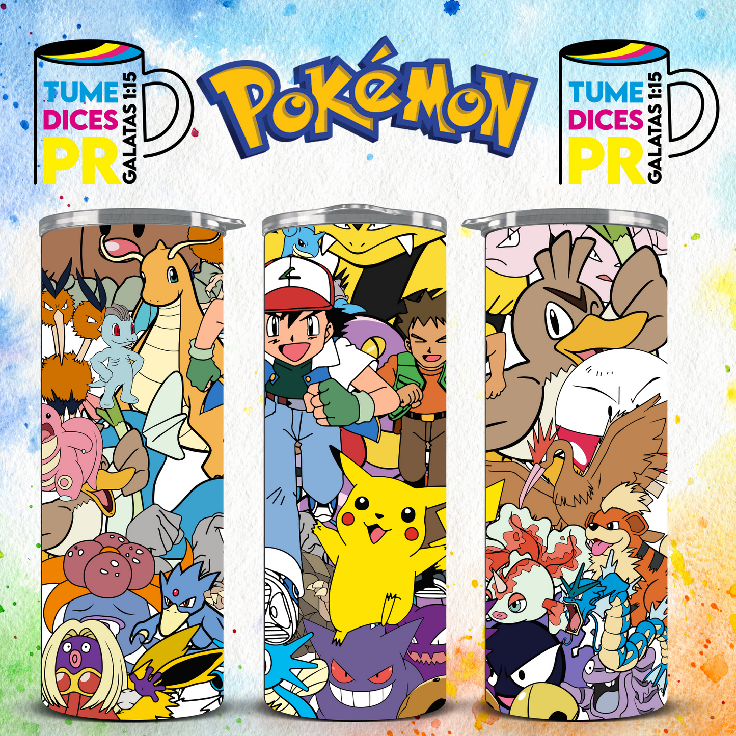 POKEMON Skinny Tumbler