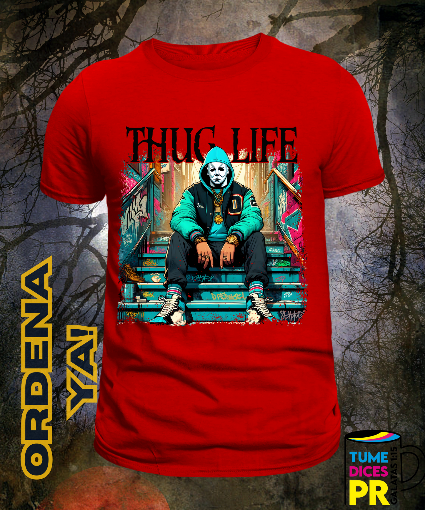 Camiseta Halloween THUG LIFE 4