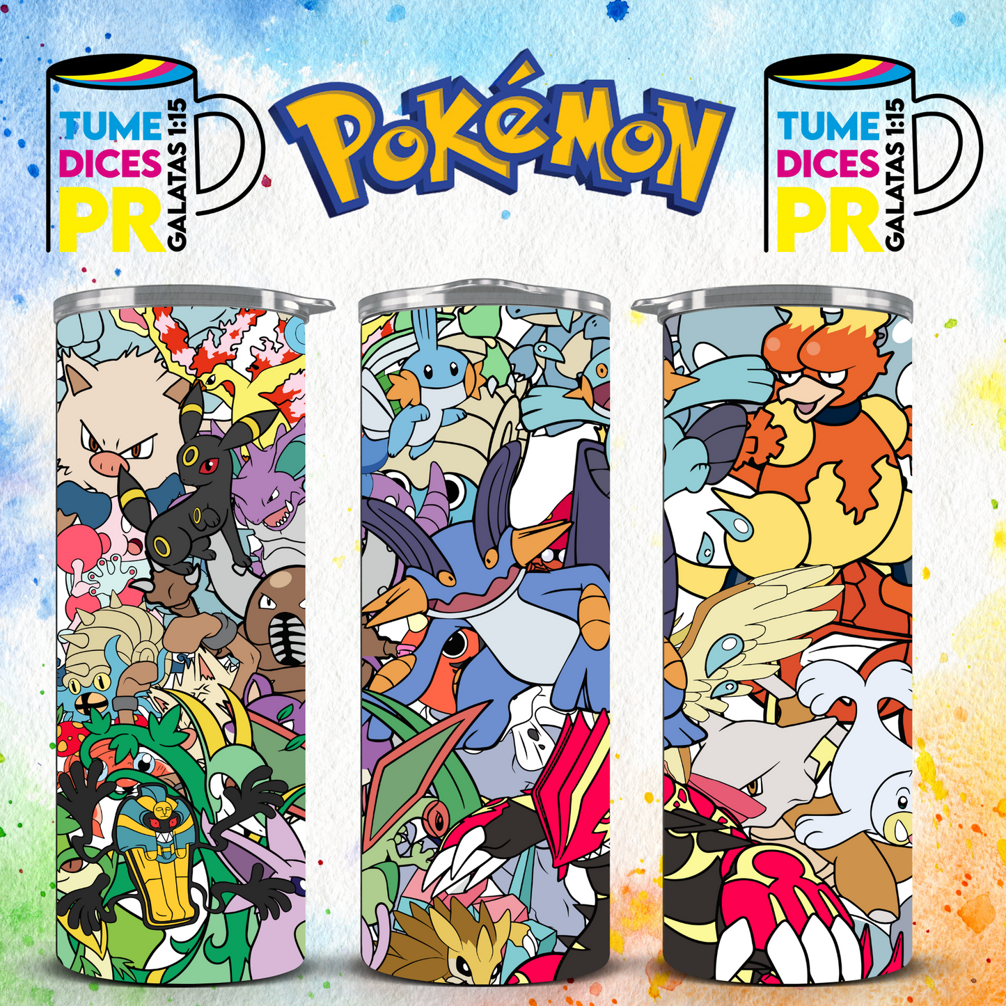 POKEMON Skinny Tumbler