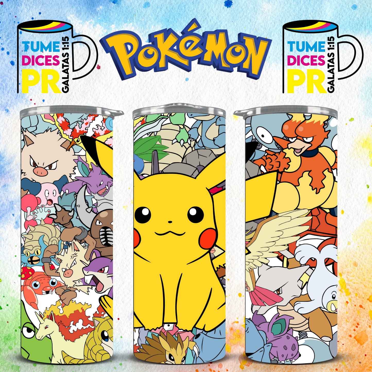 POKEMON Skinny Tumbler