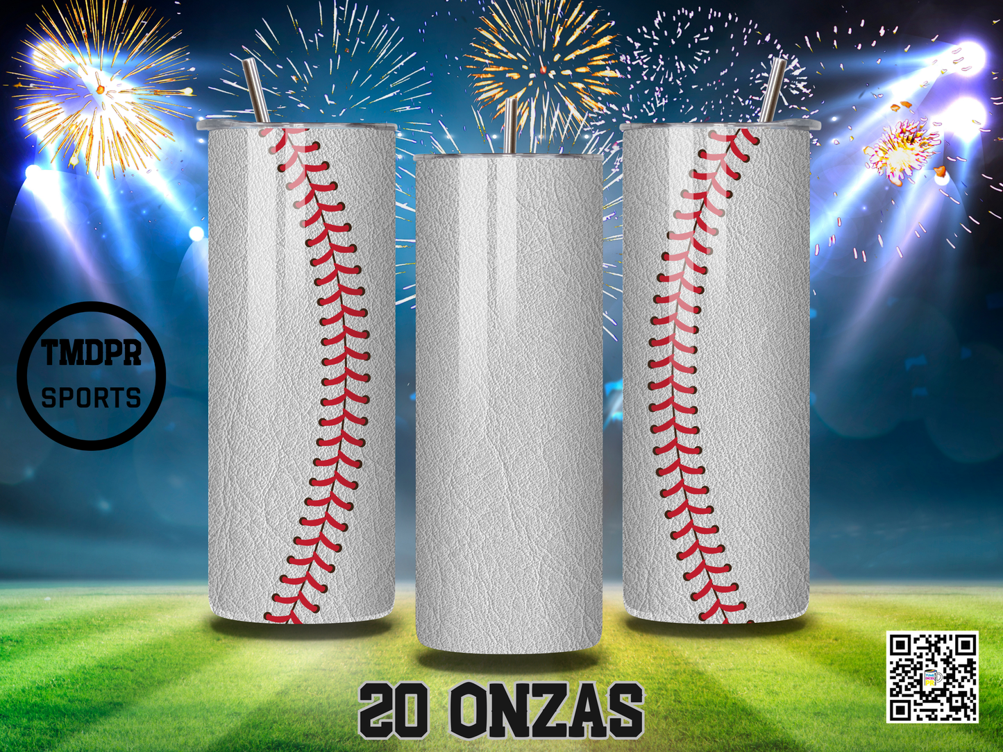 BASEBALL 3 Skinny Tumbler