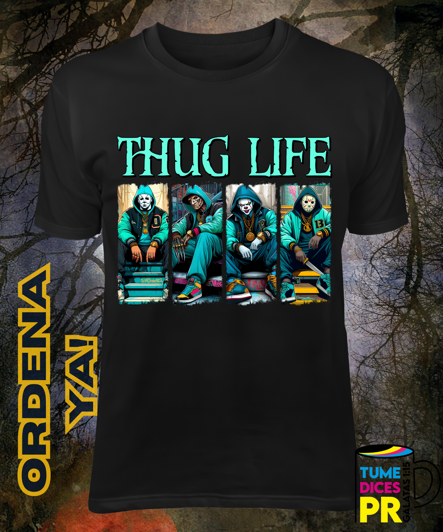 Camiseta Halloween THUG LIFE 4