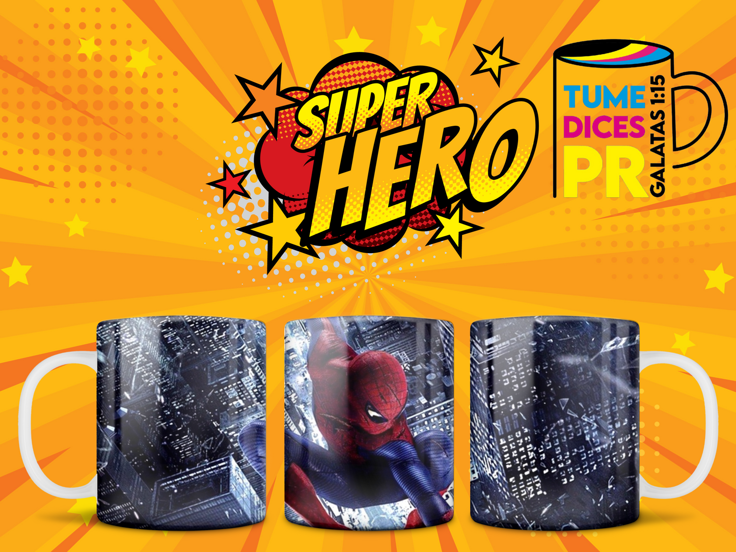 Taza SUPER HEROES