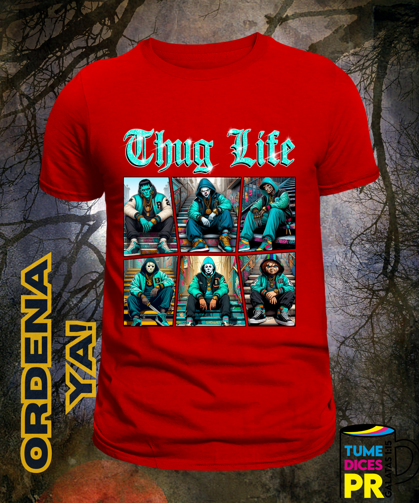 Camiseta Halloween THUG LIFE 6