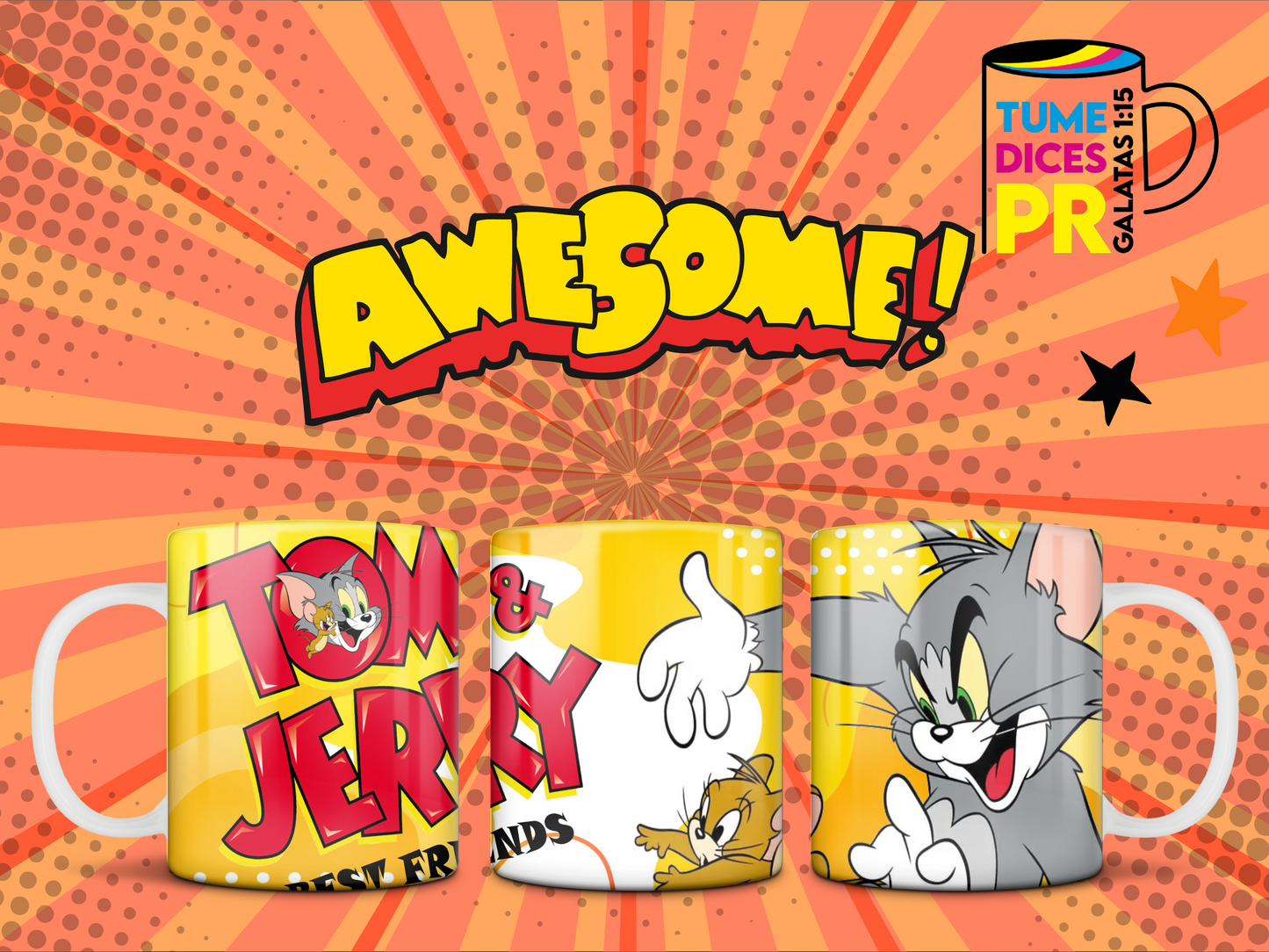 Taza Tom & Jerry
