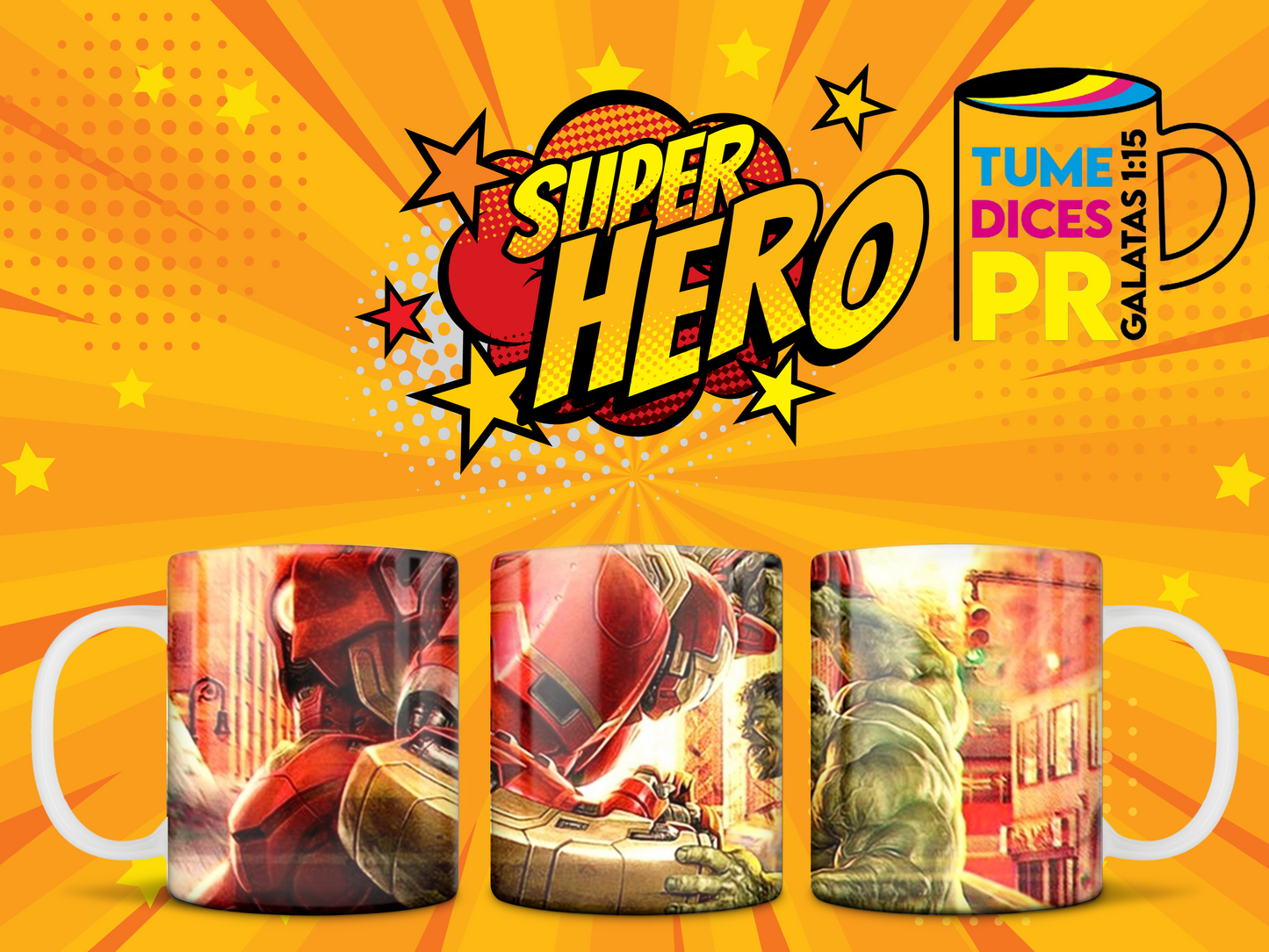 Taza SUPER HEROES 2