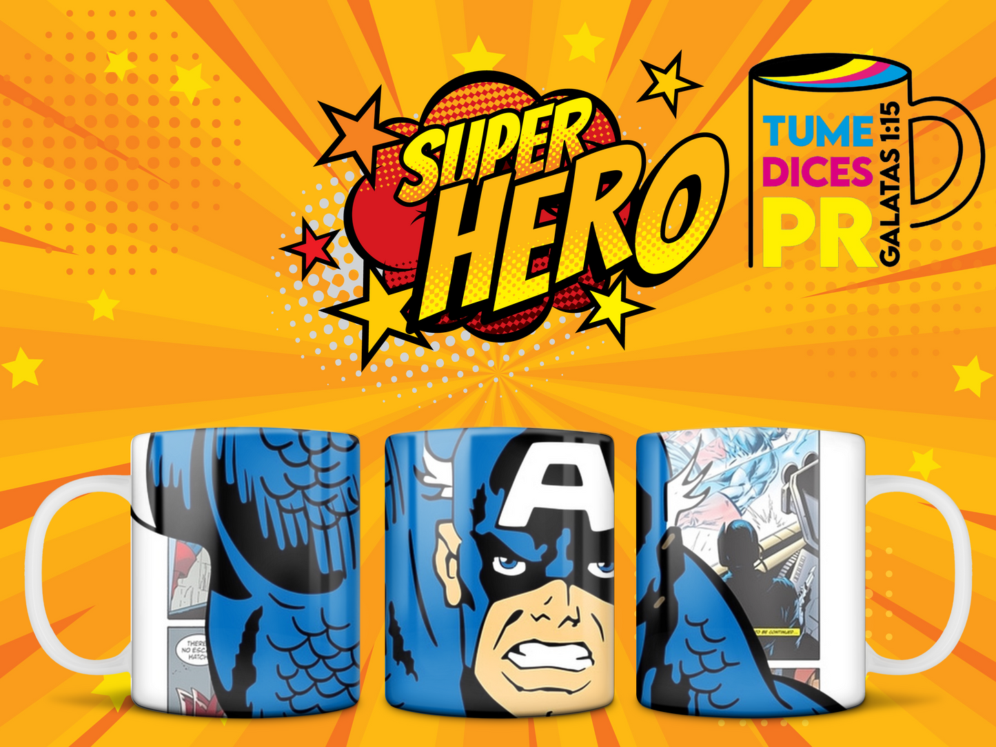 Taza SUPER HEROES 2