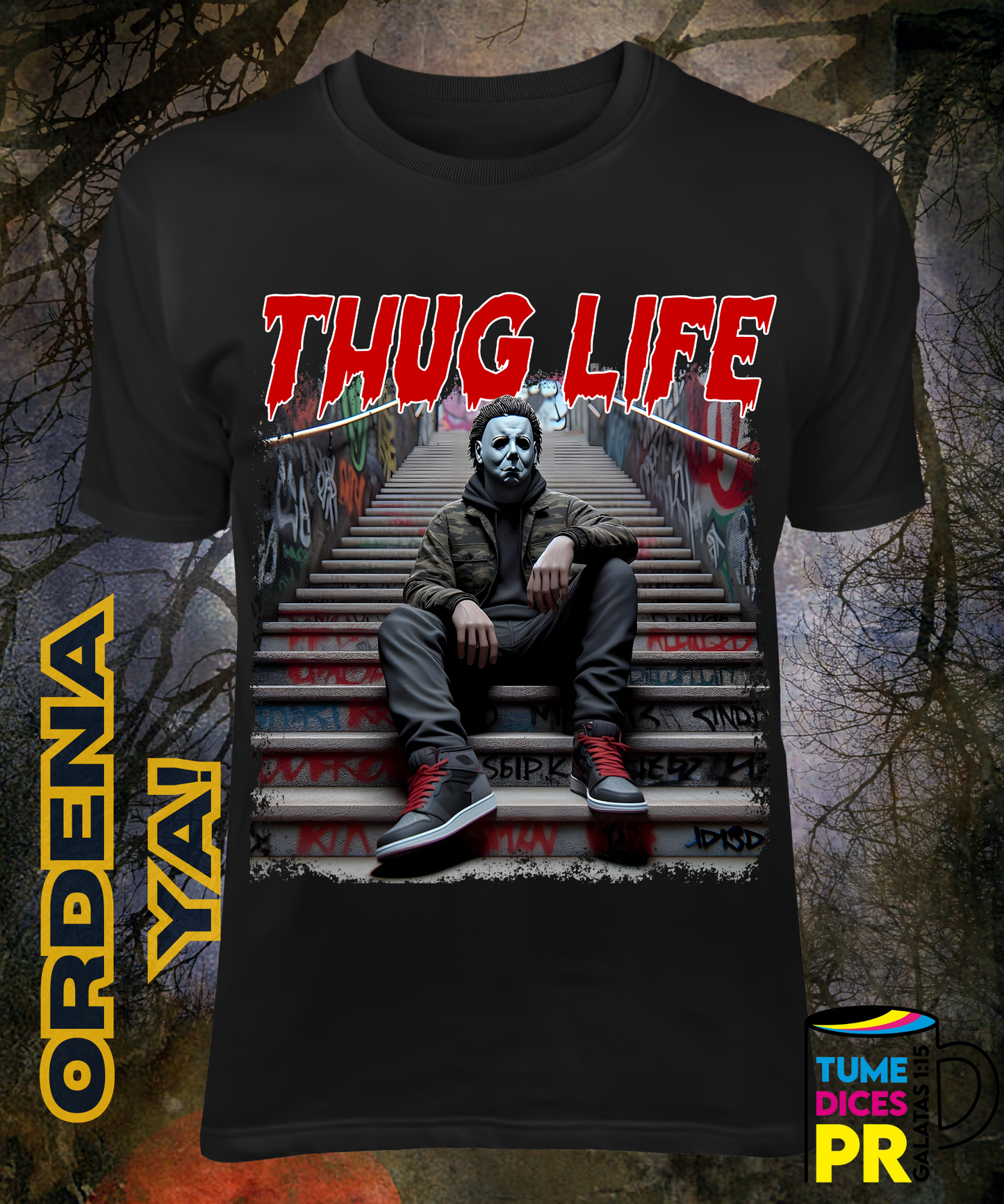 Camiseta Halloween THUG LIFE 2