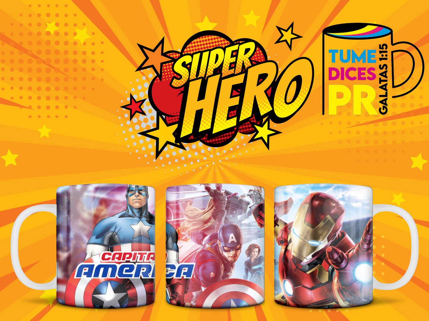 Taza SUPER HEROES 2