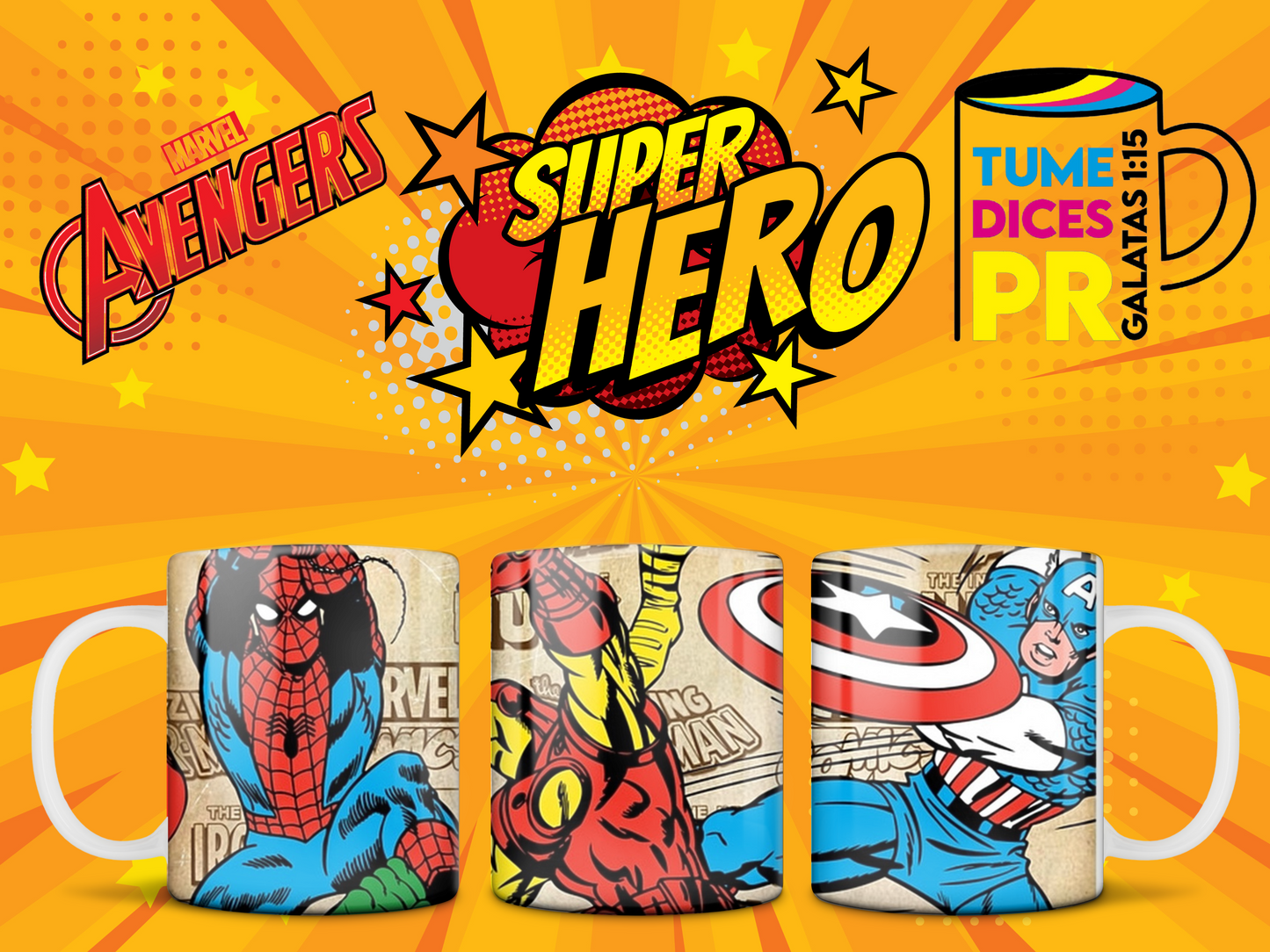 Taza SUPER HEROES