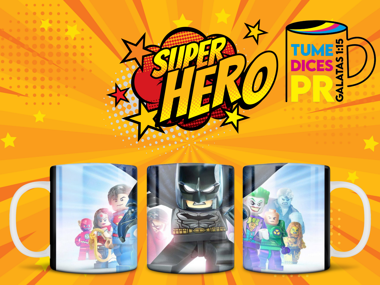 Taza SUPER HEROES 2