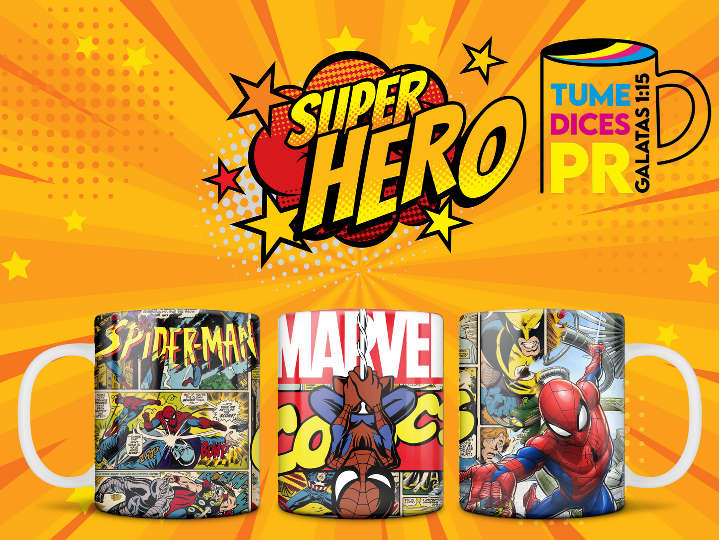 Taza SUPER HEROES 2