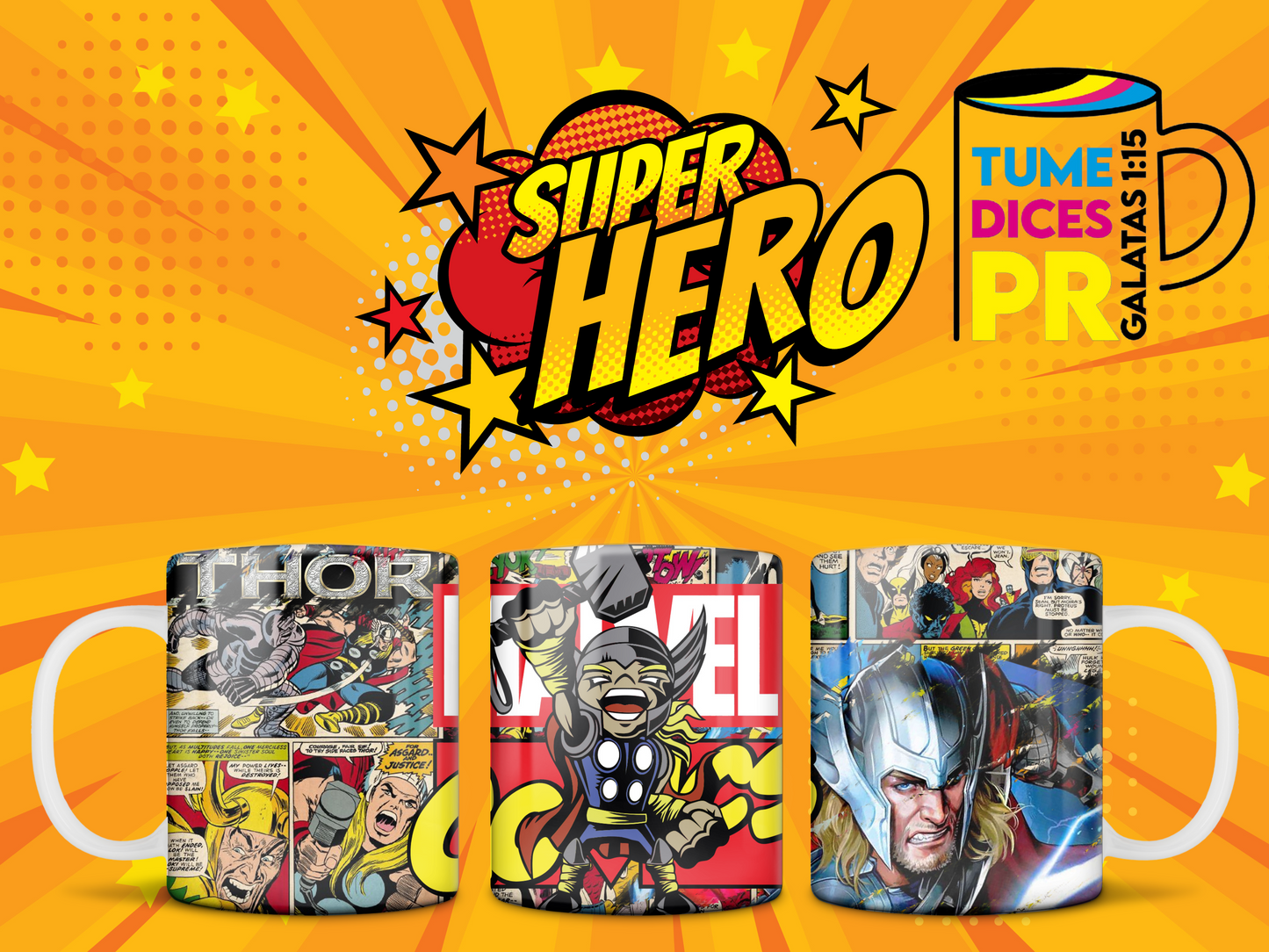 Taza SUPER HEROES 2