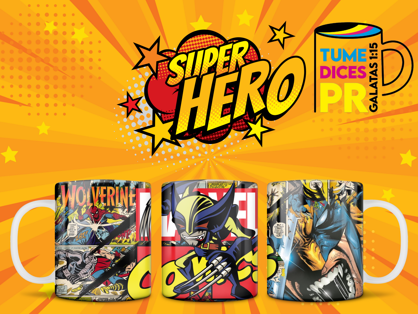 Taza SUPER HEROES 2