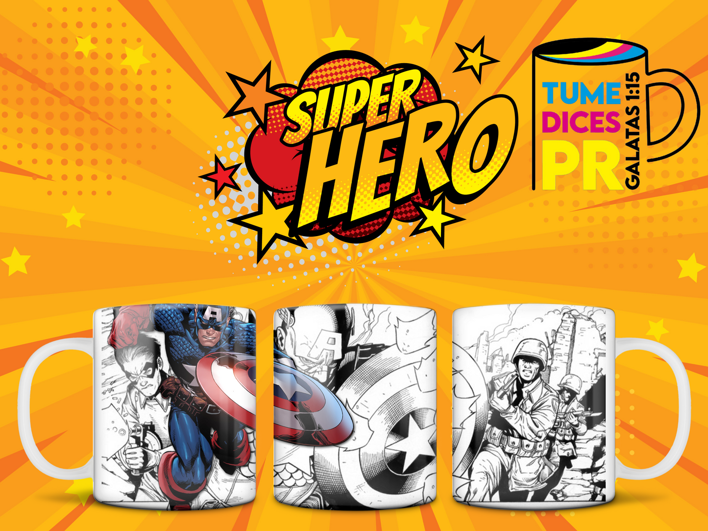 Taza SUPER HEROES 2