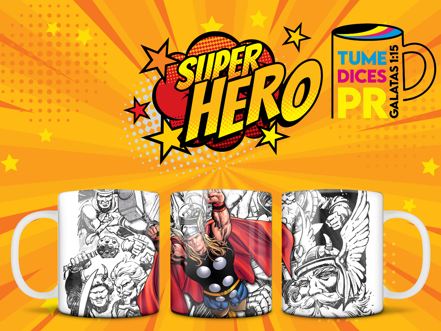 Taza Super Heroes 2
