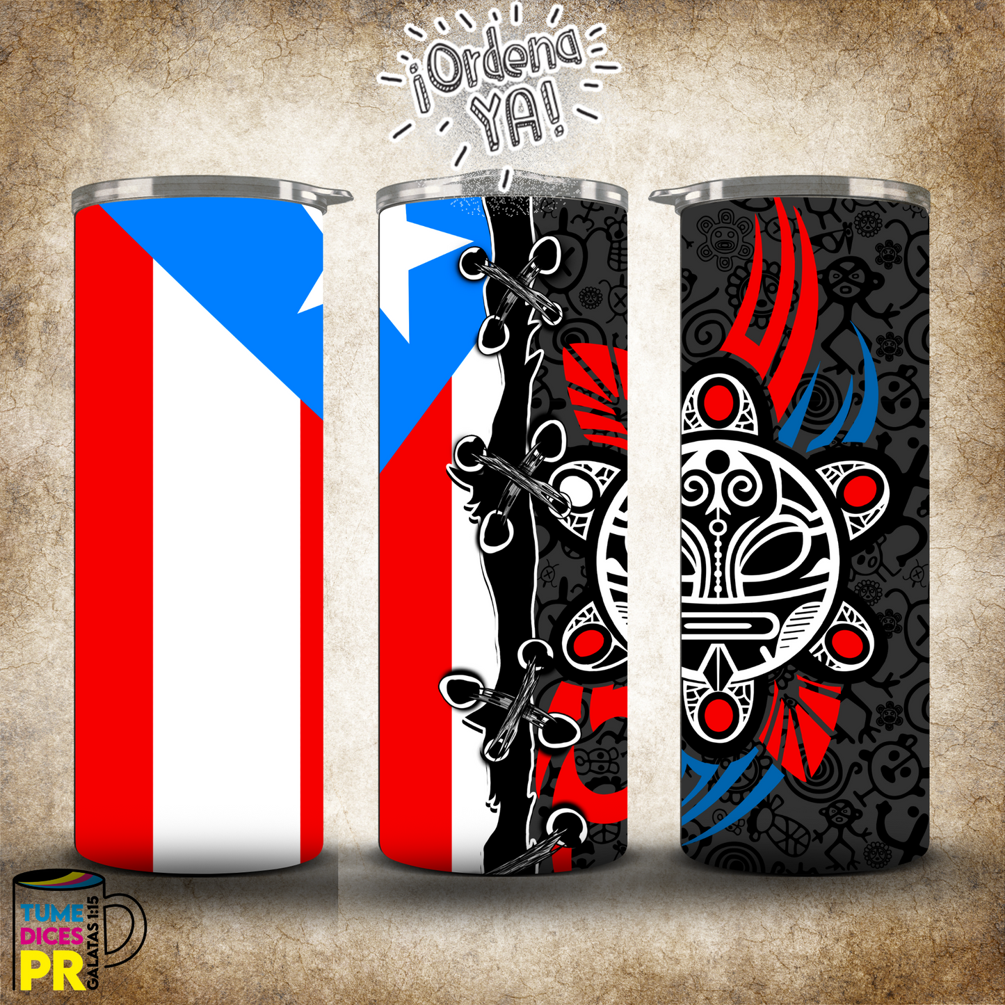 PUERTO RICO Skinny Tumbler