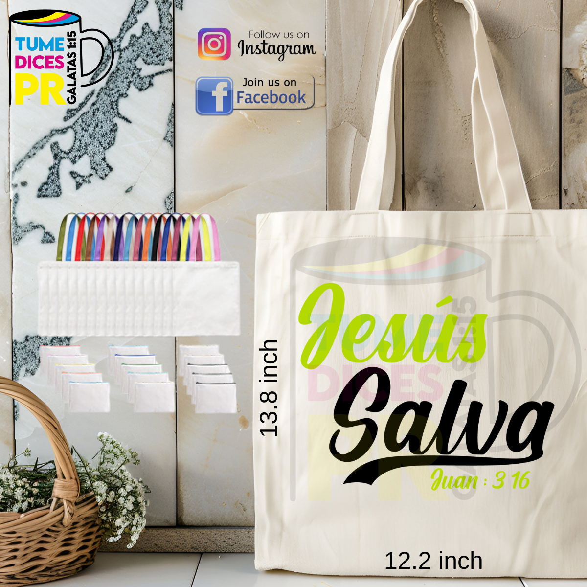 Tote Bags MENSAJES CRISTIANOS