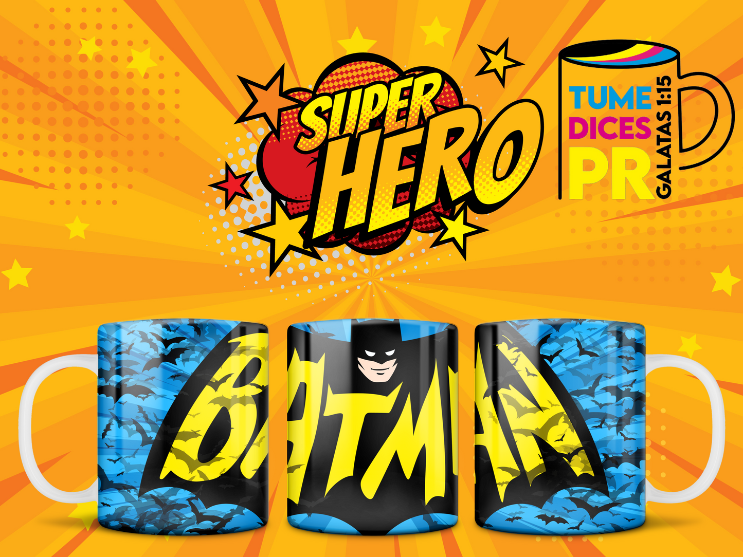 Taza SUPER HEROES 2