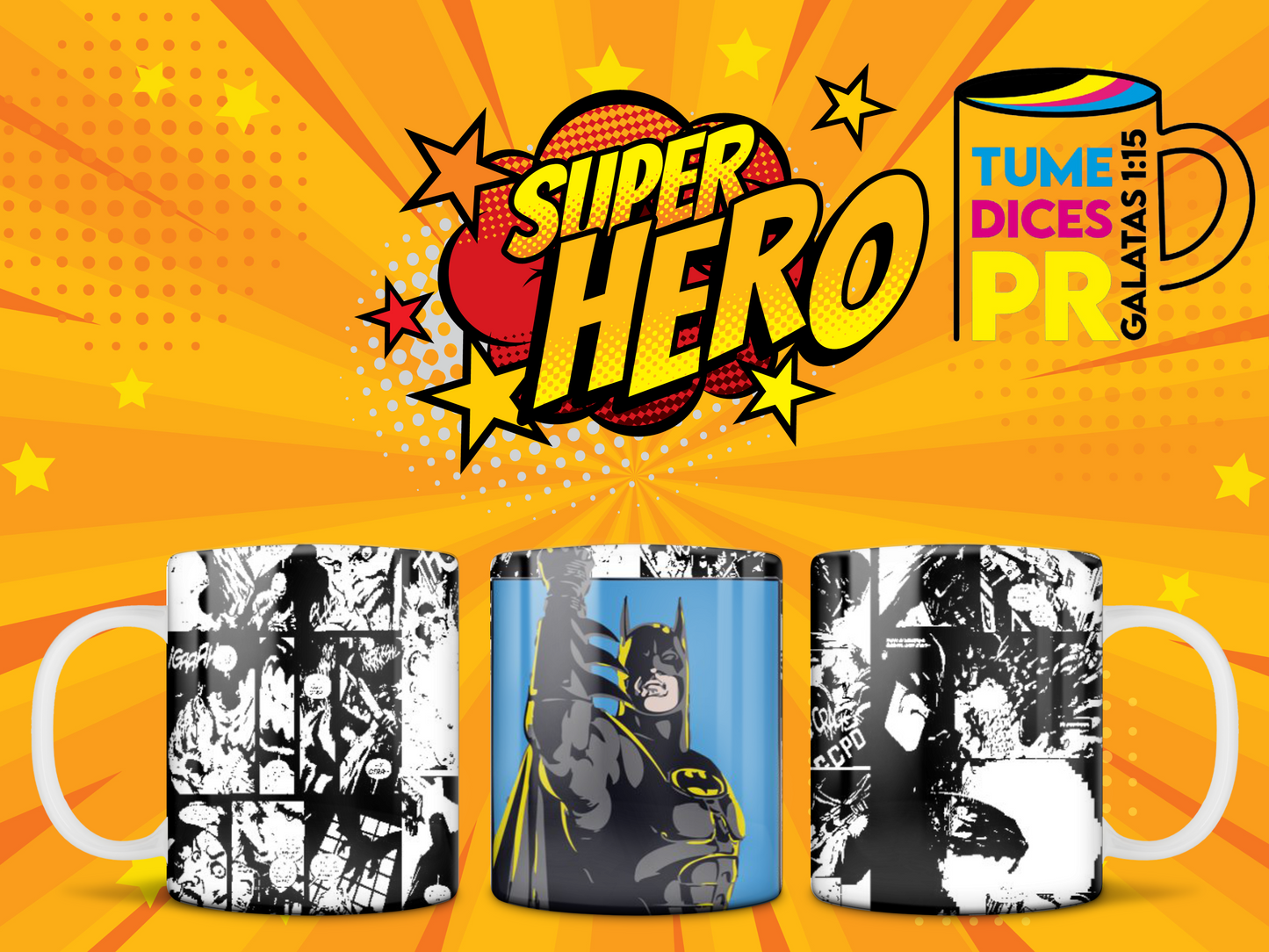 Taza SUPER HEROES 2