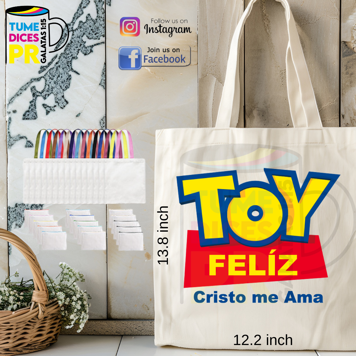 Tote Bags MENSAJES CRISTIANOS