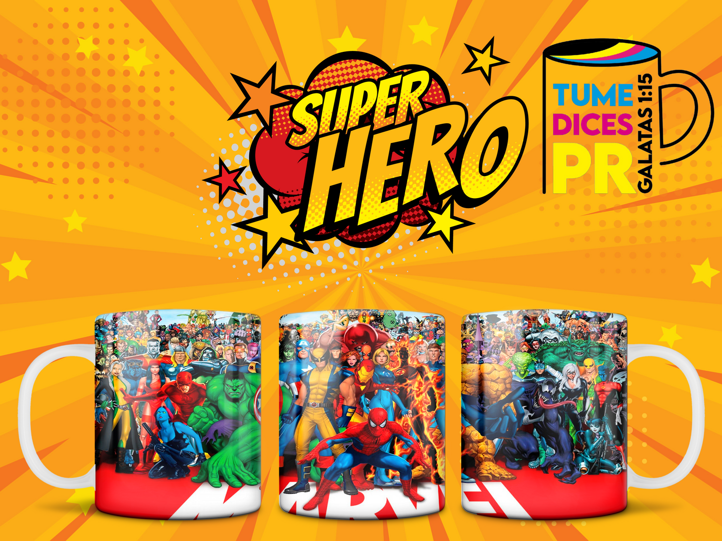 Taza SUPER HEROES 2