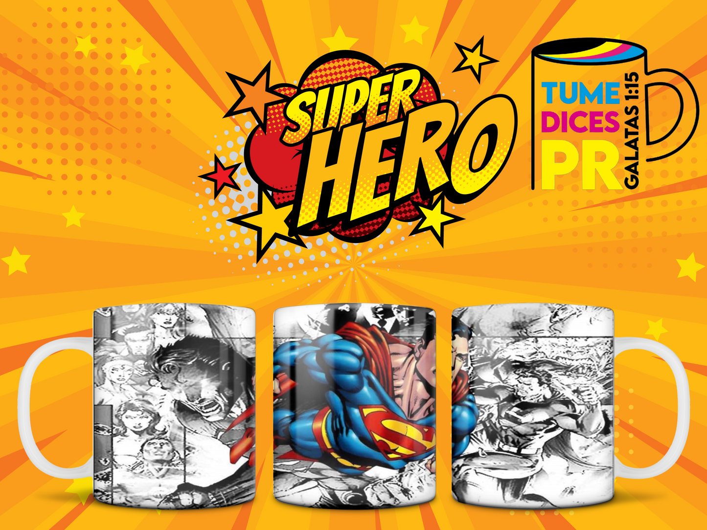 Taza SUPER HEROES 2