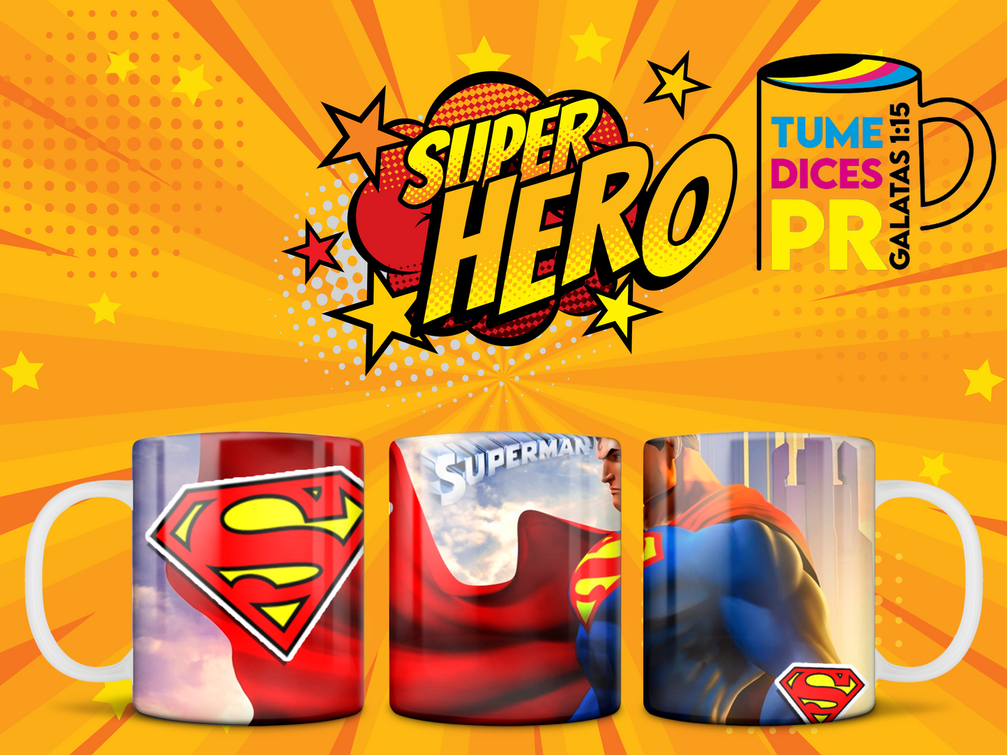 Taza SUPER HEROES 2