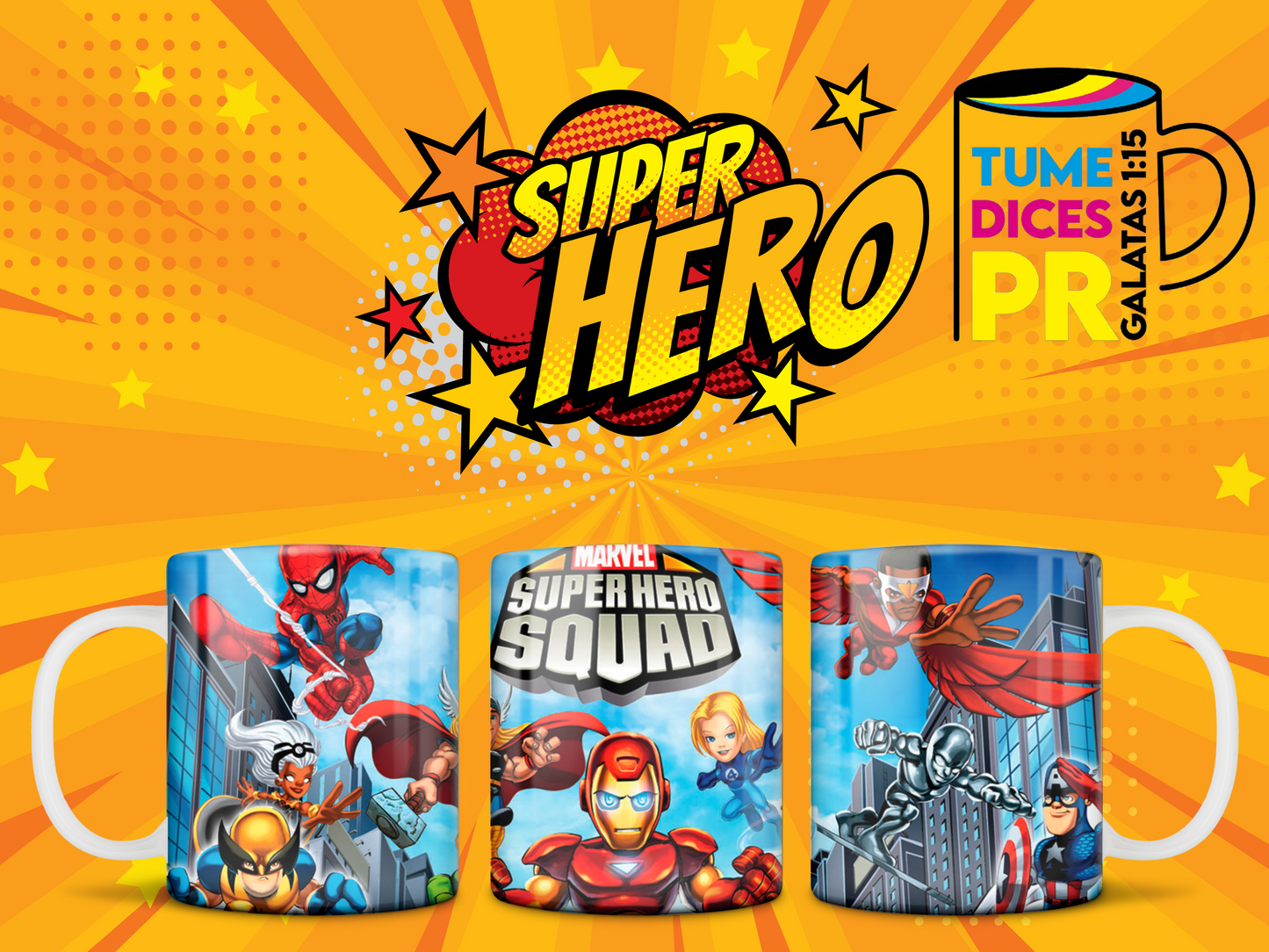 Taza SUPER HEROES 2