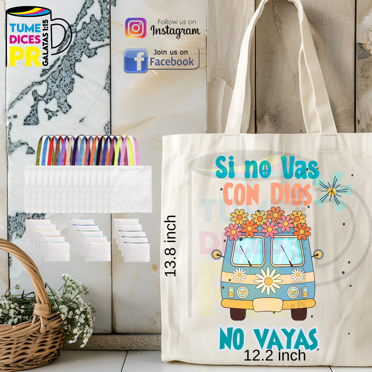 Tote Bags MENSAJES CRISTIANOS