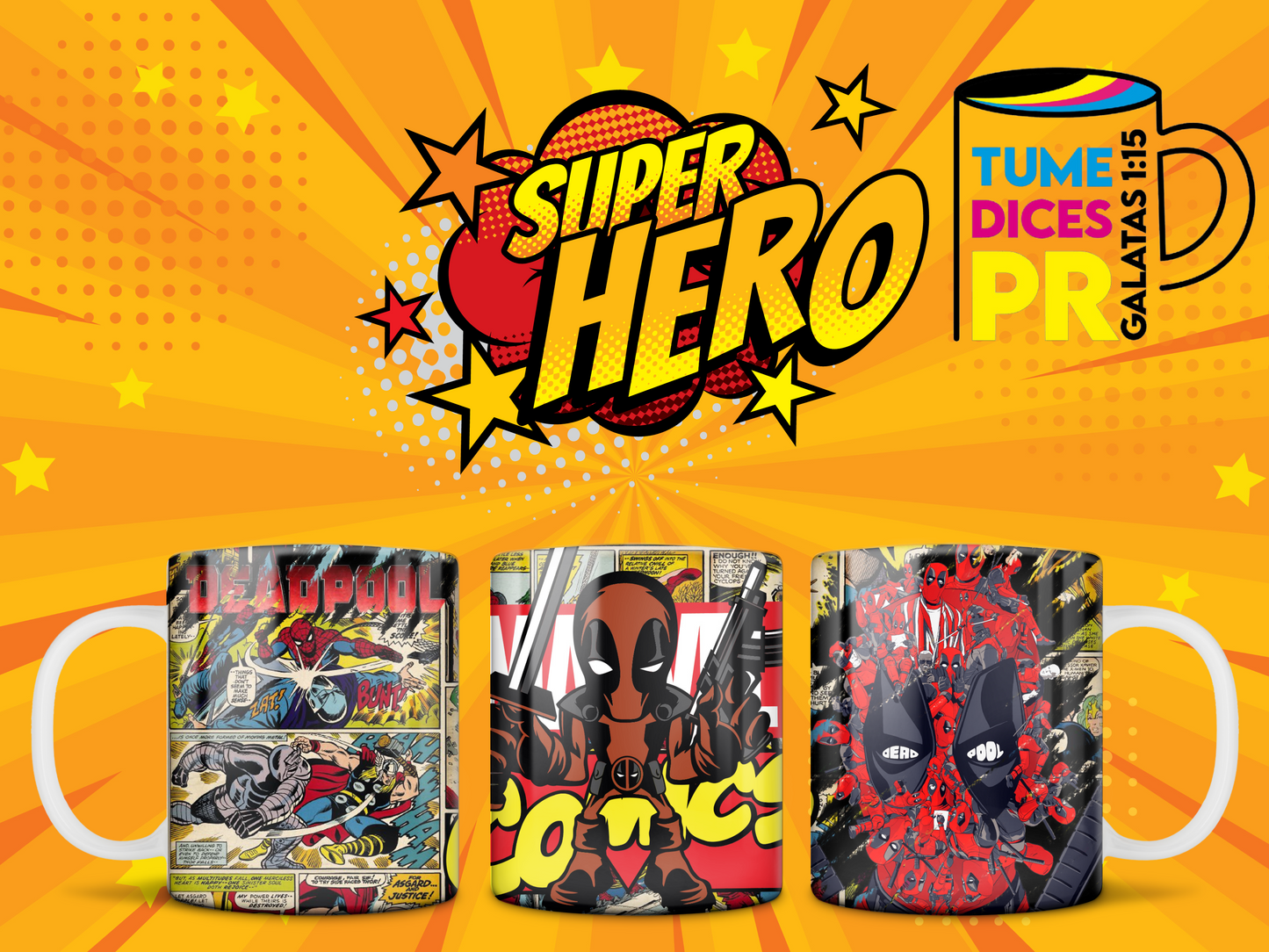 Taza SUPER HEROES 2