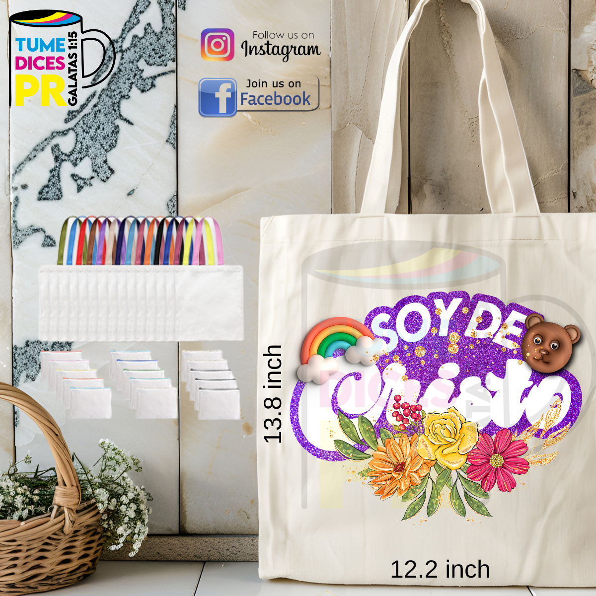 Tote Bags MENSAJES CRISTIANOS